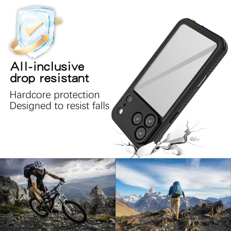 Redpepper Dot Plus Waterproof Backcover Apple iPhone 17 Pro Max - Zwart - Afbeelding 9