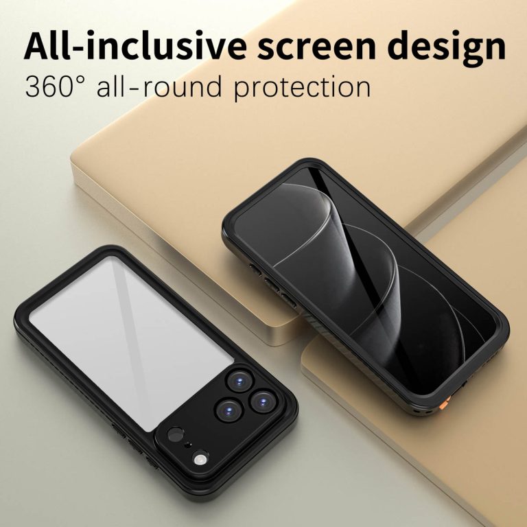 Redpepper Dot Plus Waterproof Backcover Apple iPhone 17 Pro Max - Zwart - Afbeelding 2