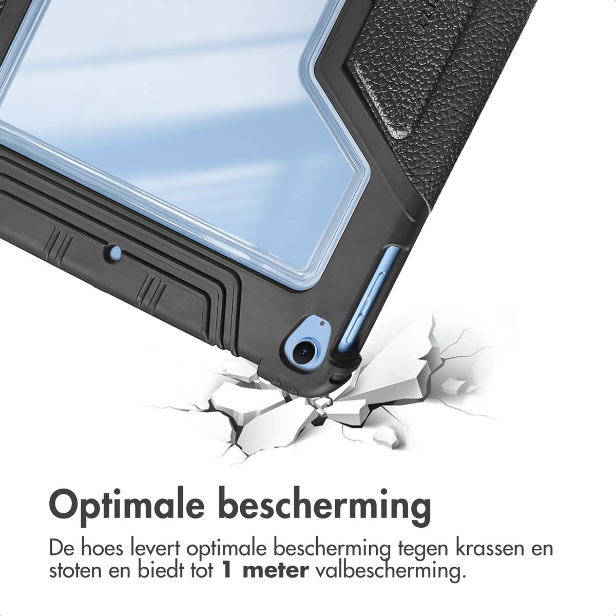 Accezz Rugged Trifold Bookcase Apple iPad 11 (2025) 11 inch A16 / iPad 10 (2022) 10.9 inch - Zwart - Afbeelding 9