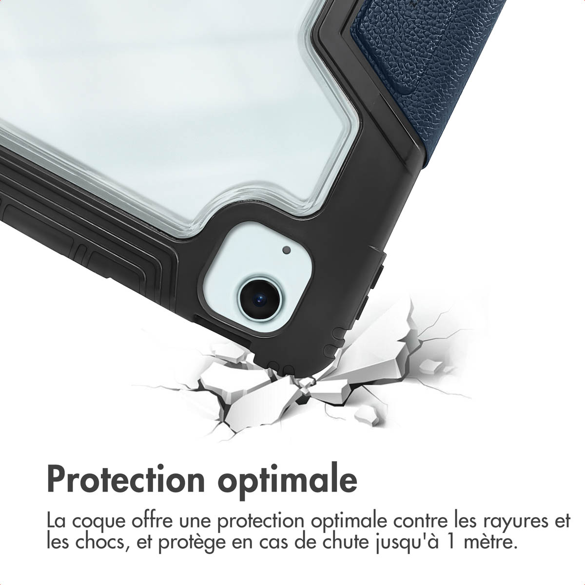 Accezz Rugged Trifold Bookcase Apple iPad Air 11 inch (2025) M3 / (2024) M2 / Air 5 (2022) / Air 4 (2020) - Donkerblauw - Afbeelding 8