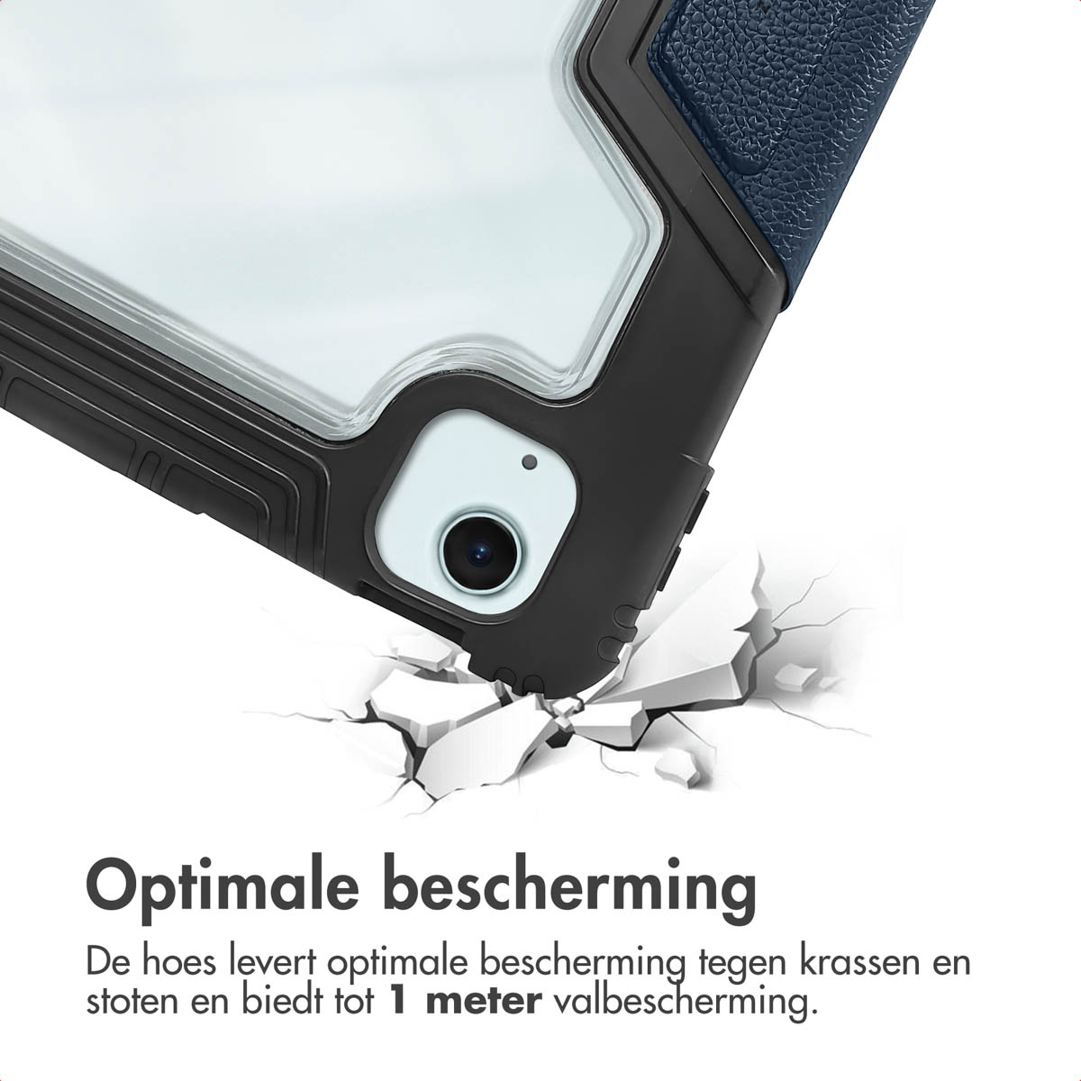 Accezz Rugged Trifold Bookcase Apple iPad Air 11 inch (2025) M3 / (2024) M2 / Air 5 (2022) / Air 4 (2020) - Donkerblauw - Afbeelding 9