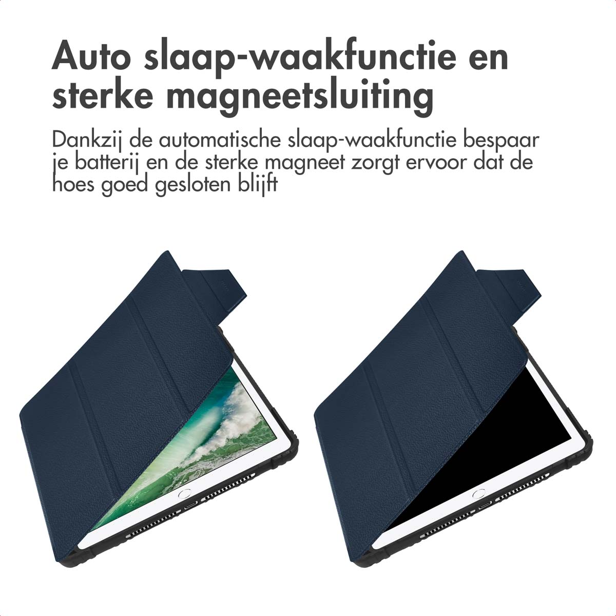 Accezz Rugged Trifold Bookcase Apple iPad 6 (2018) 9.7 inch / iPad 5 (2017) 9.7 inch / Air 2 (2014)/Air 1 (2013) - Donkerblauw - Afbeelding 10