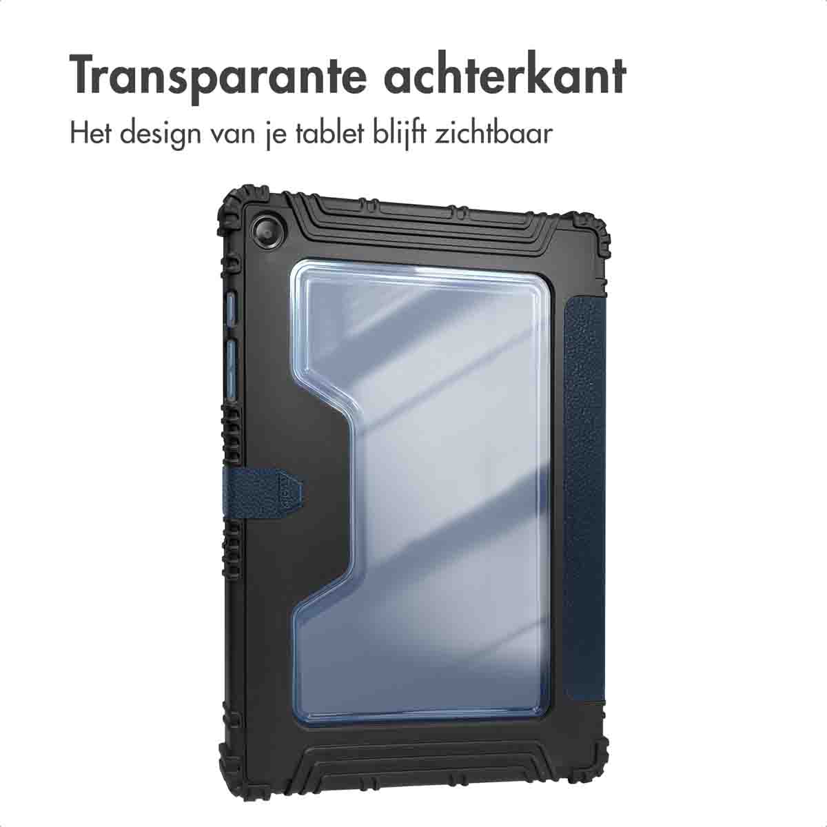 Accezz Rugged Trifold Bookcase Samsung Galaxy Tab A11 Plus / A9 Plus - Donkerblauw - Afbeelding 8