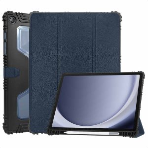 Accezz Rugged Trifold Bookcase Samsung Galaxy Tab A11 Plus / A9 Plus - Donkerblauw