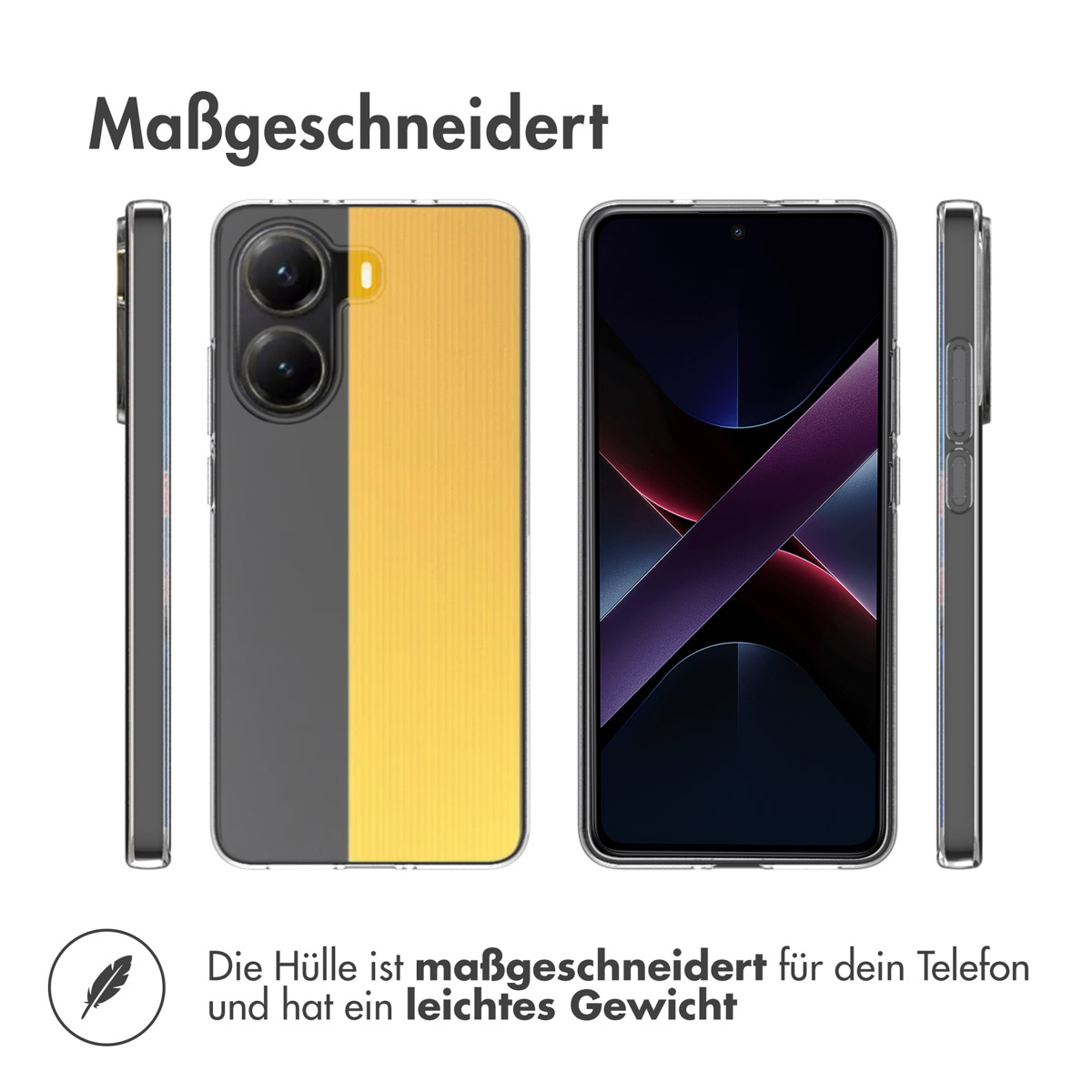 Accezz Clear Backcover Xiaomi Poco X7 Pro - Transparant - Afbeelding 10