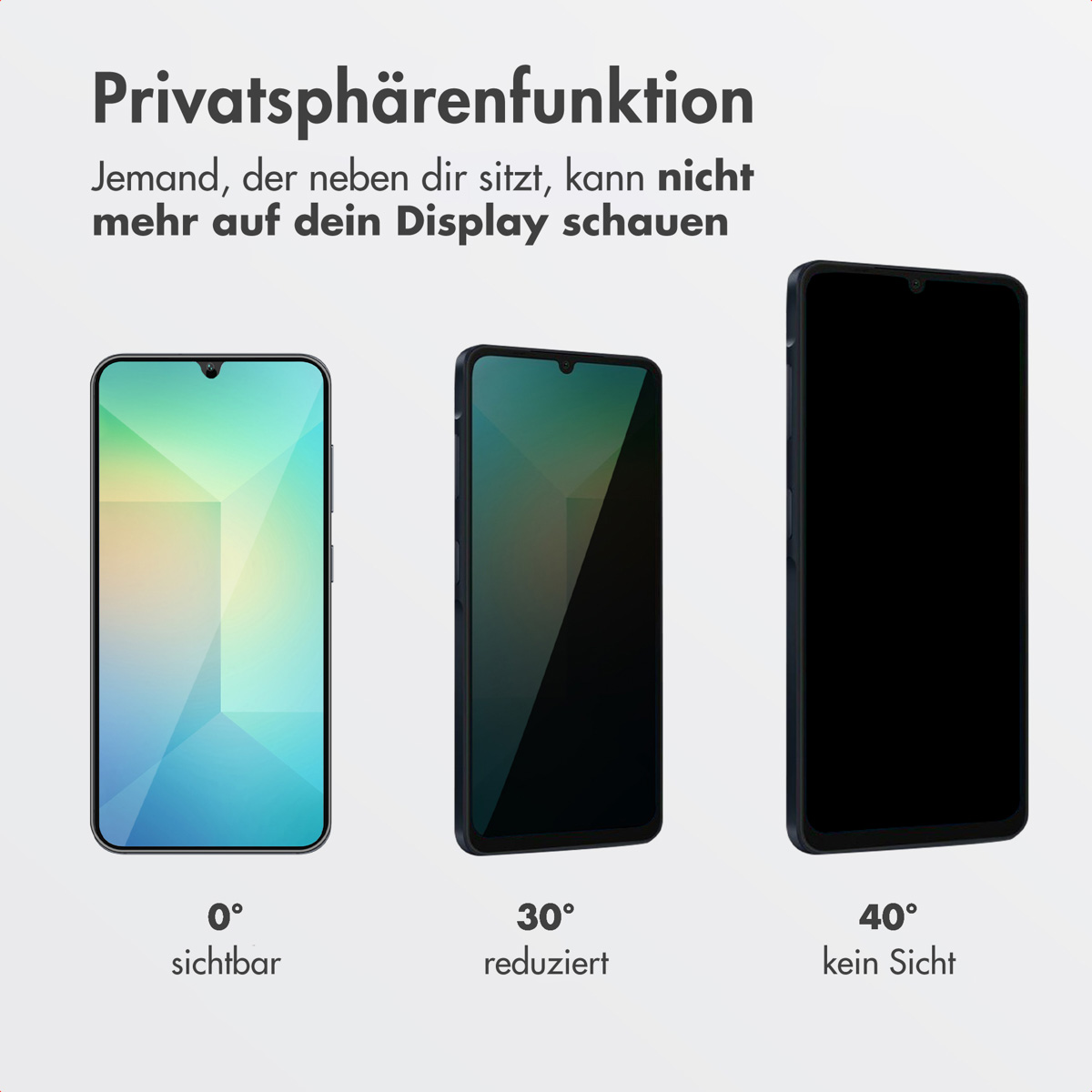 Accezz Gehard Glas Privacy Screenprotector + Applicator Samsung Galaxy A16 (4G/5G) / A17 (5G) - Afbeelding 5