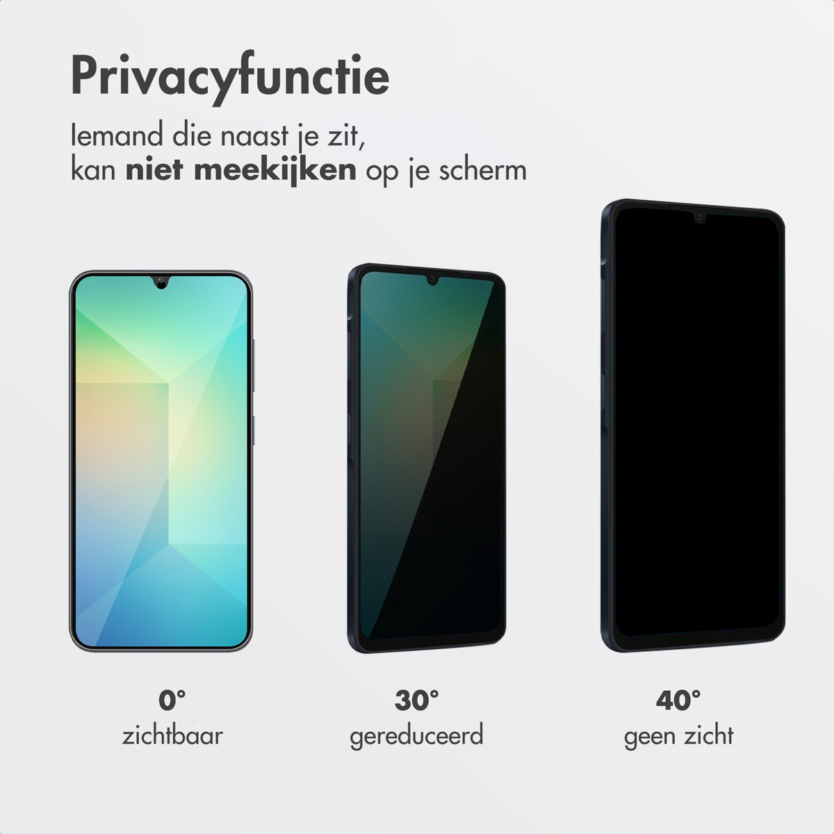 Accezz Gehard Glas Privacy Screenprotector + Applicator Samsung Galaxy A16 (4G/5G) / A17 (5G) - Afbeelding 6