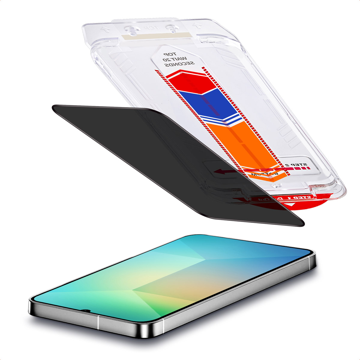 Accezz Gehard Glas Privacy Screenprotector + Applicator Samsung Galaxy A16 (4G/5G) / A17 (5G) - Afbeelding 2