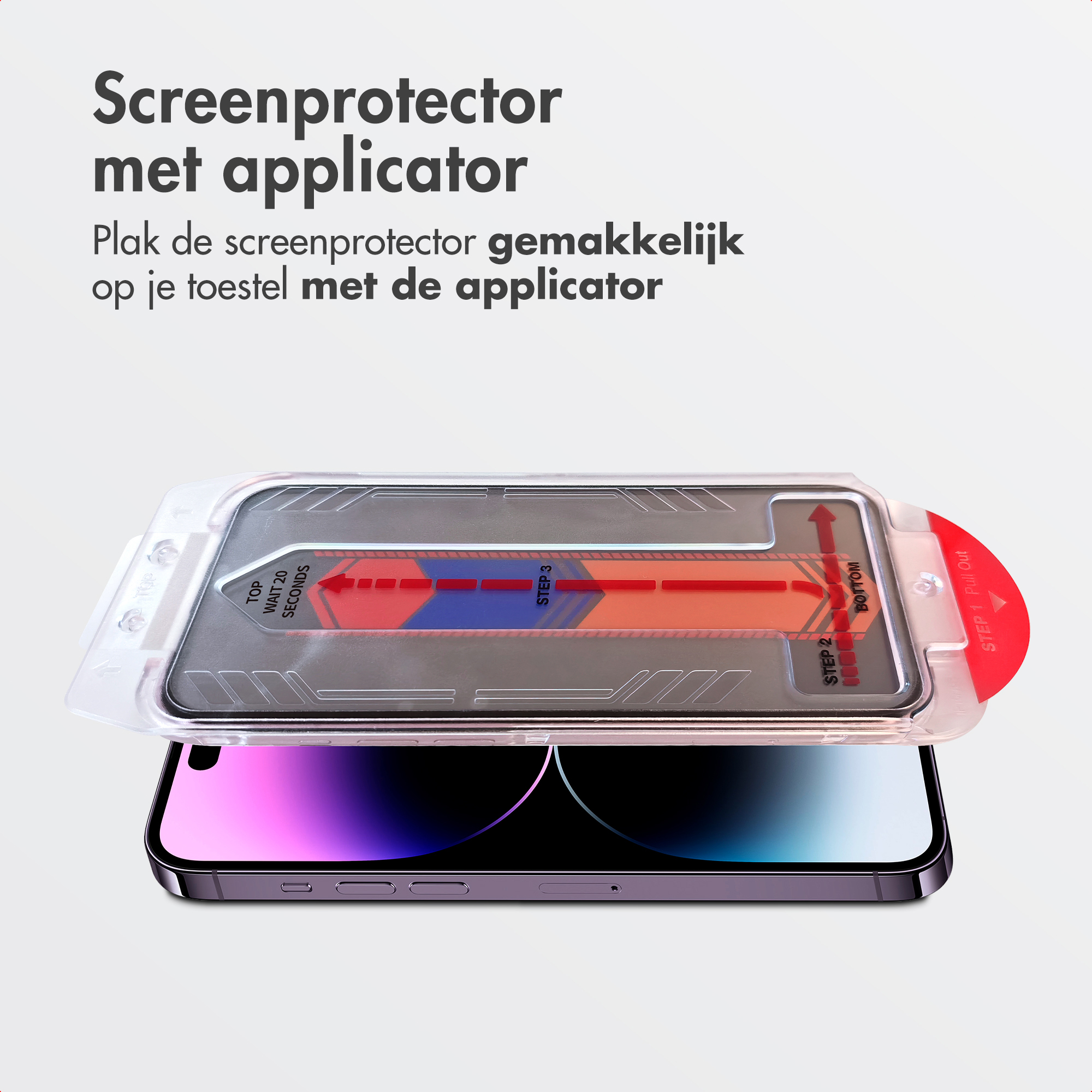 Accezz Gehard Glas Privacy Screenprotector + Applicator Apple iPhone 13 / 13 Pro / 14 / 16e - Afbeelding 7