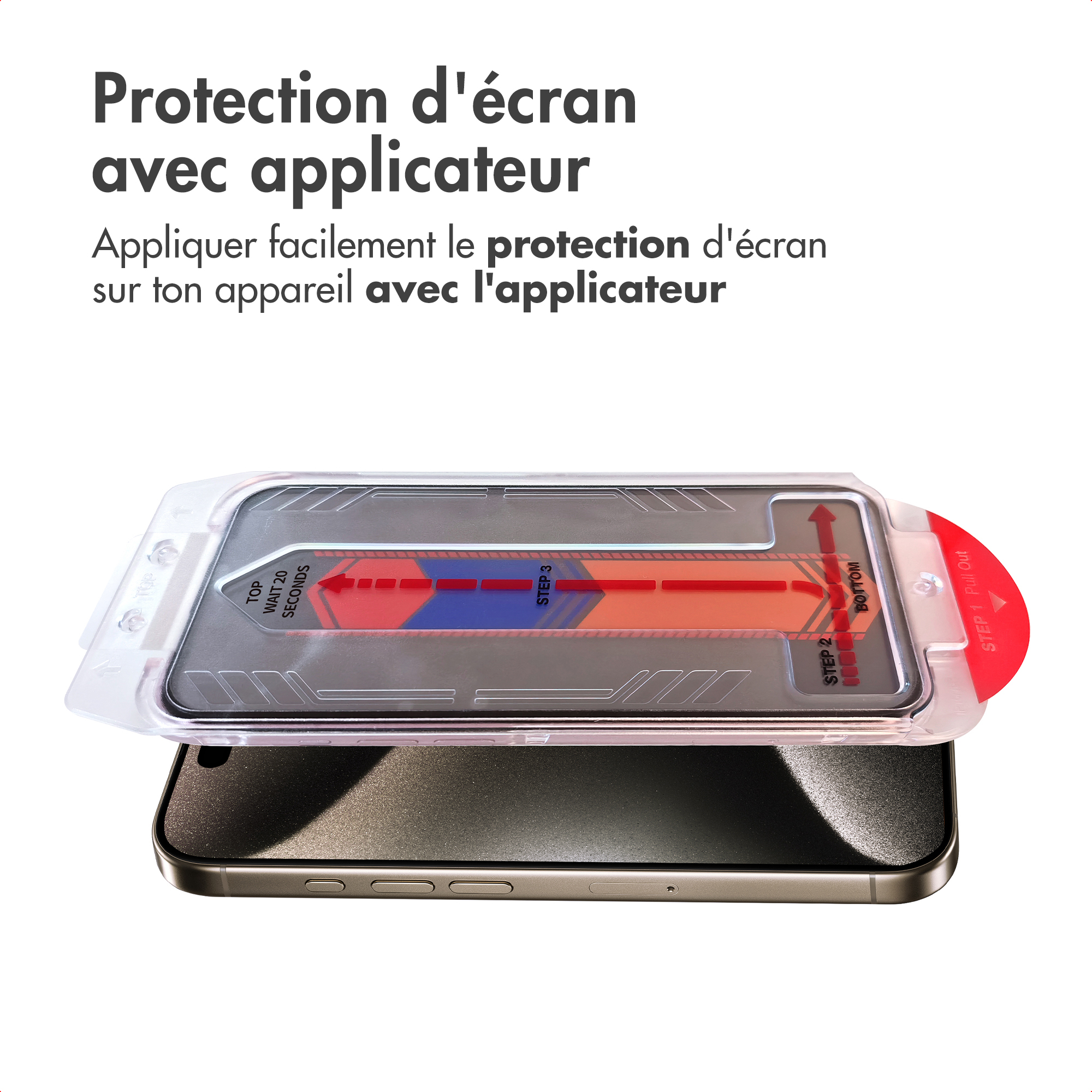 Accezz Gehard Glas Privacy Screenprotector + Applicator Apple iPhone 16 Plus / 15 Plus - Afbeelding 8