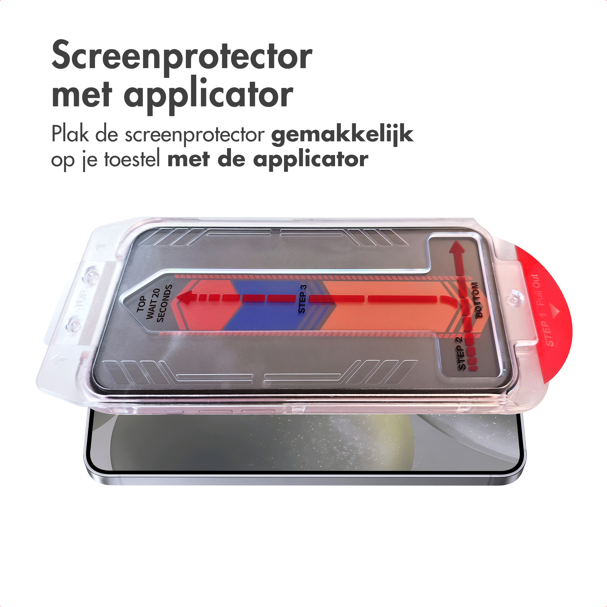 Accezz Gehard Glas Privacy Screenprotector + Applicator Samsung Galaxy S24 / S25 - Afbeelding 7