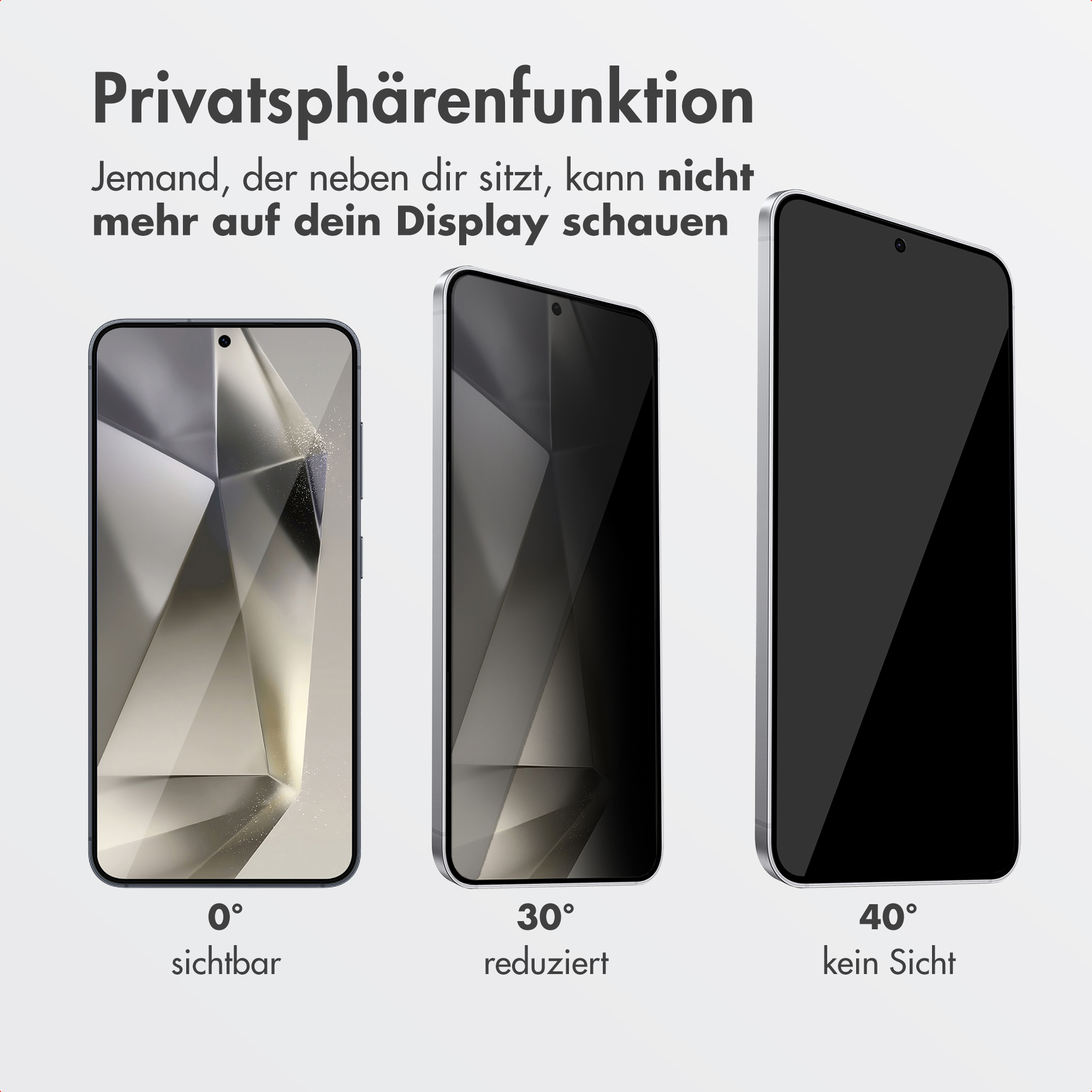 Accezz Gehard Glas Privacy Screenprotector + Applicator Samsung Galaxy S24 Ultra - Afbeelding 5