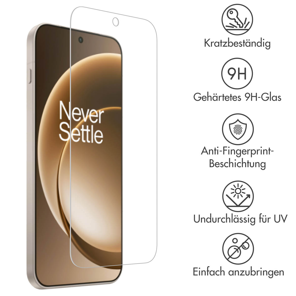 Accezz Gehard Glas Screenprotector OnePlus 15 - Afbeelding 4