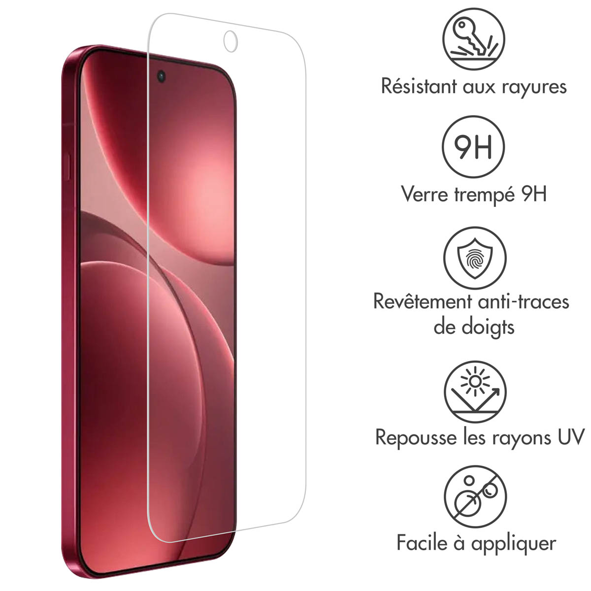 Accezz Gehard Glas Screenprotector Oppo Find X9 Pro - Afbeelding 5