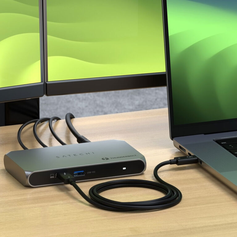 Satechi Thunderbolt 4 Slim Hub Pro - Desktop hub Mac, iPhone, iPad en Windows - Space Gray - Afbeelding 4