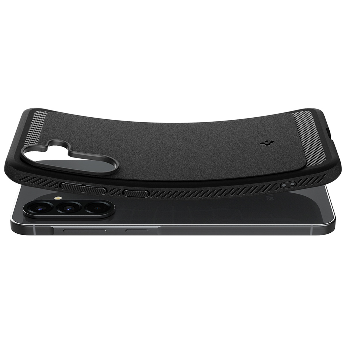 Spigen Rugged Armor Backcover Samsung Galaxy A56 - Matte Black - Afbeelding 4