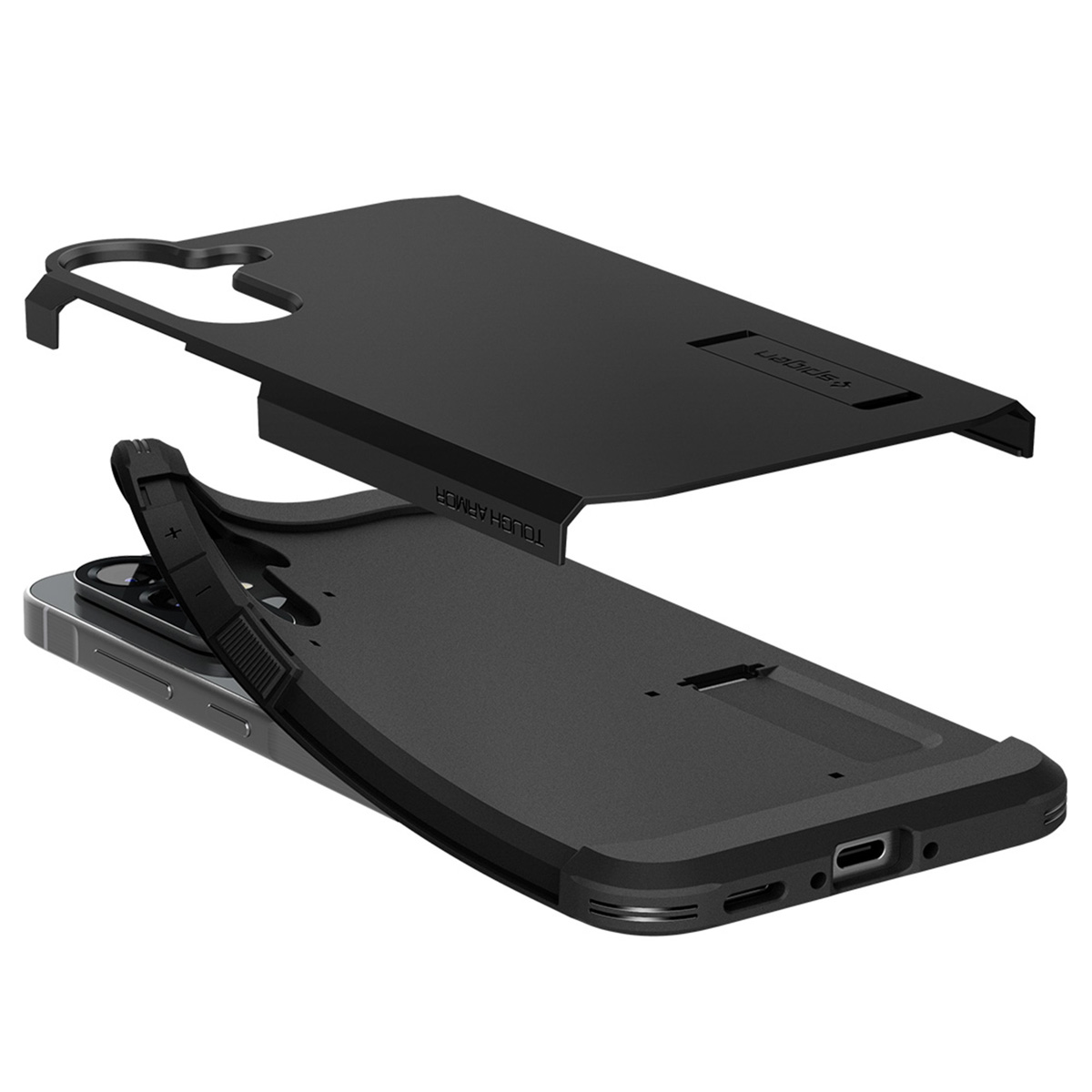 Spigen Tough Armor Backcover Samsung Galaxy A56 - Zwart - Afbeelding 6
