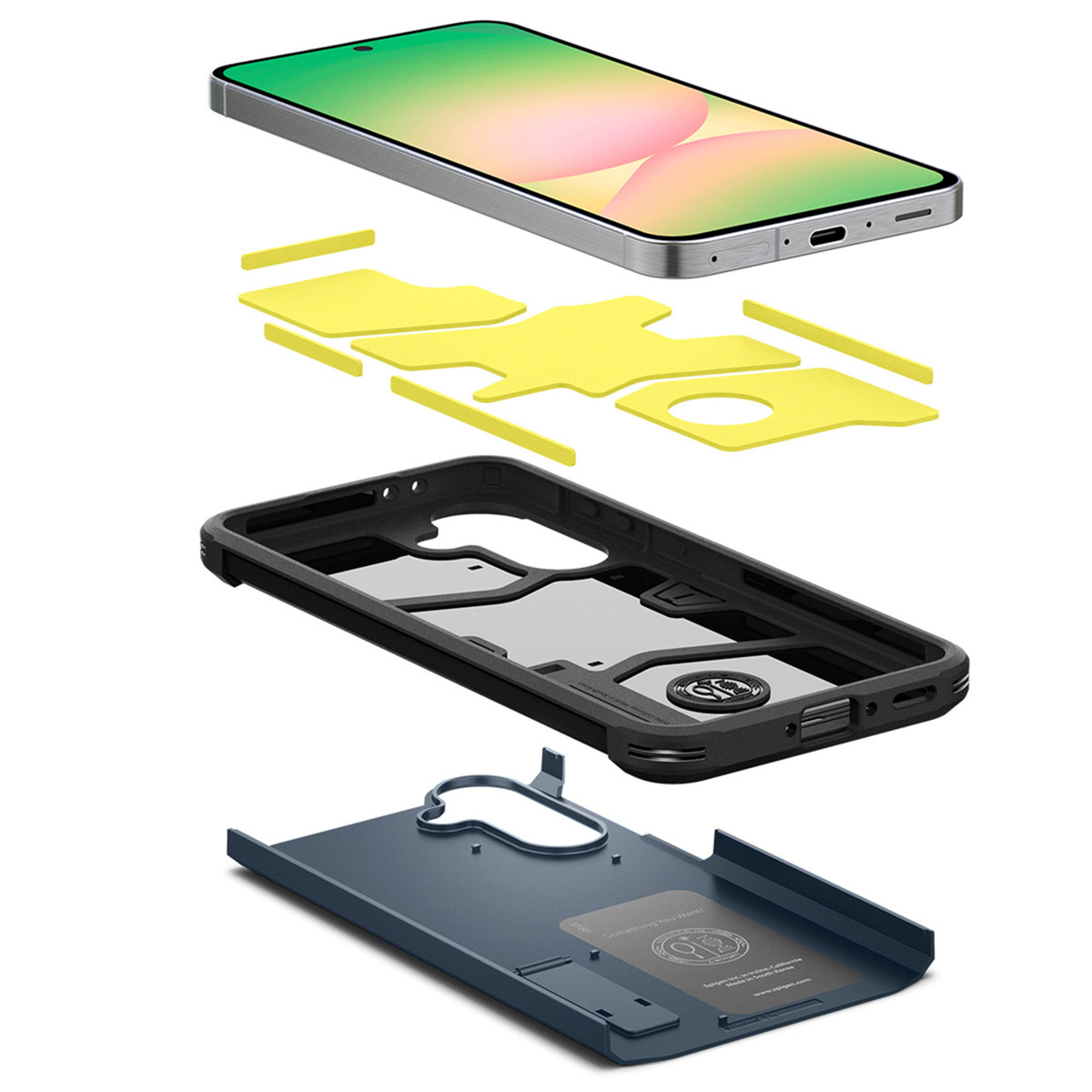 Spigen Tough Armor Backcover Samsung Galaxy A36 - Metal Slate - Afbeelding 8