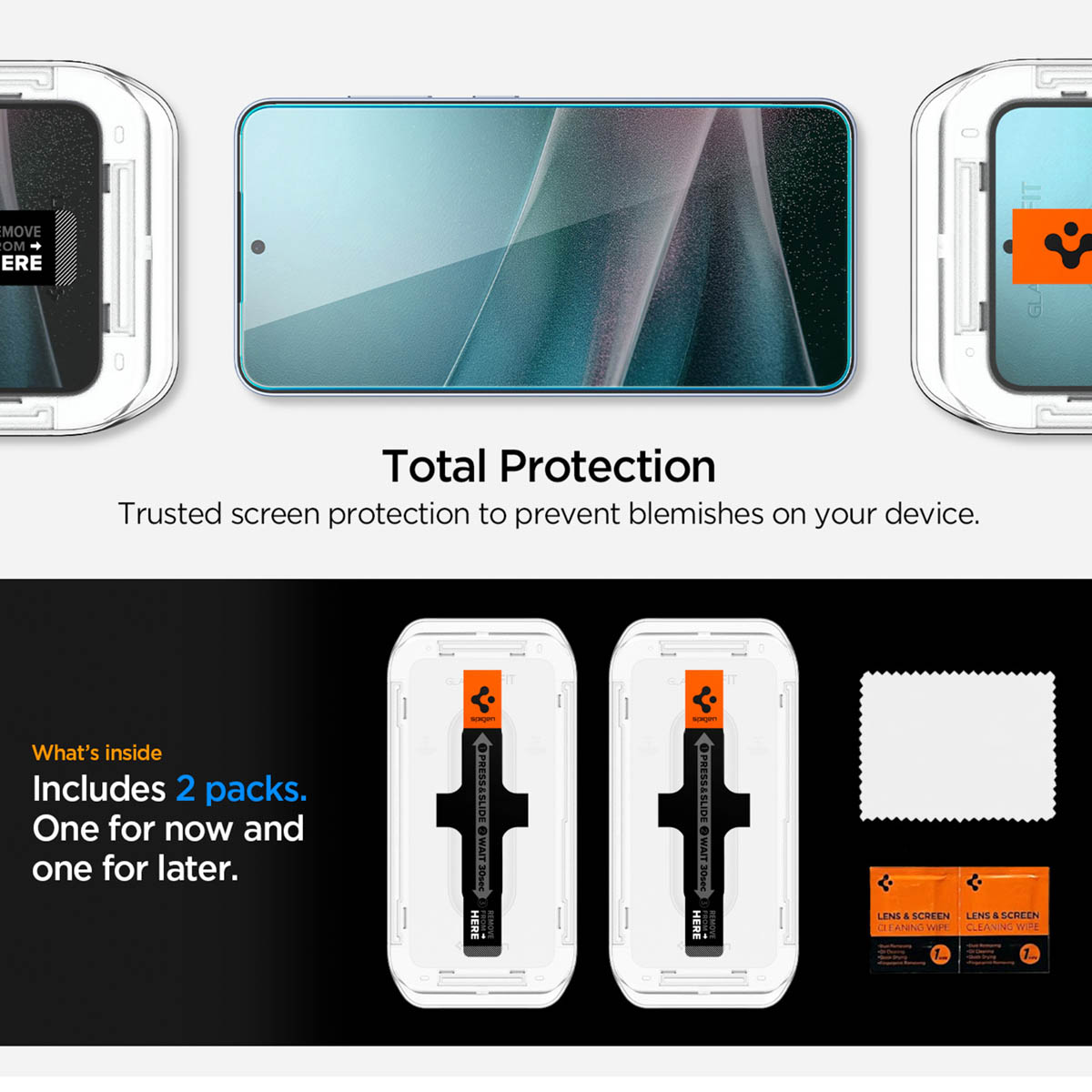 Spigen GLAStR Privacy EZ Fit Screenprotector + Applicator Samsung Galaxy S24 Plus / S25 Plus - Afbeelding 10