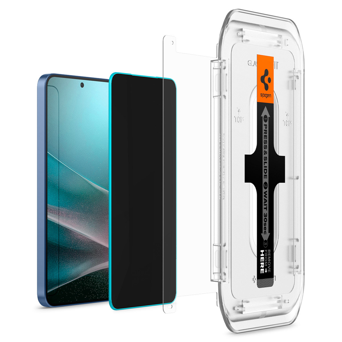 Spigen GLAStR Privacy EZ Fit Screenprotector + Applicator Samsung Galaxy S24 Plus / S25 Plus - Afbeelding 2