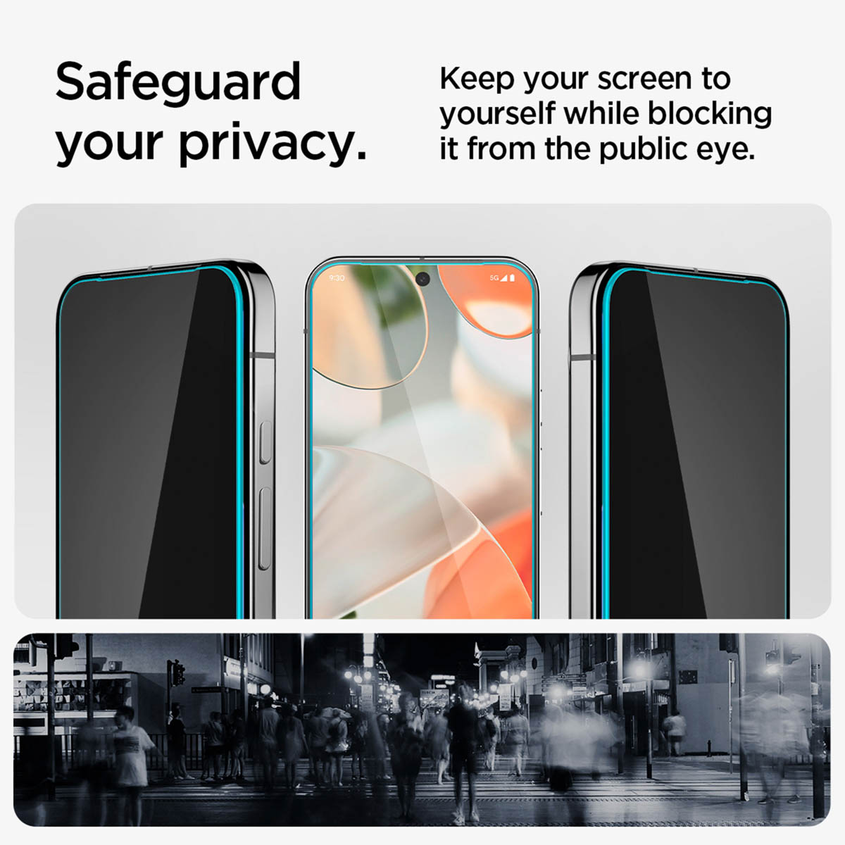 Spigen GLAStR Privacy EZ Fit Screenprotector + Applicator Google Pixel 9 / 9 Pro / 10 / 10 Pro - Afbeelding 8