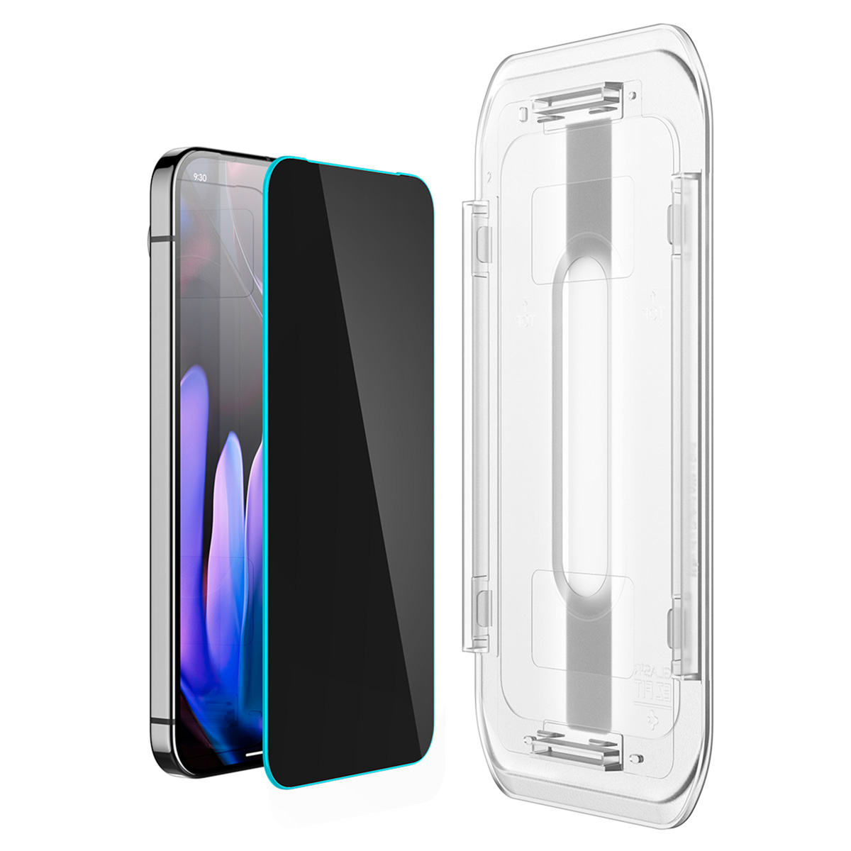 Spigen GLAStR Privacy EZ Fit Screenprotector + Applicator Google Pixel 9 / 9 Pro / 10 / 10 Pro - Afbeelding 2