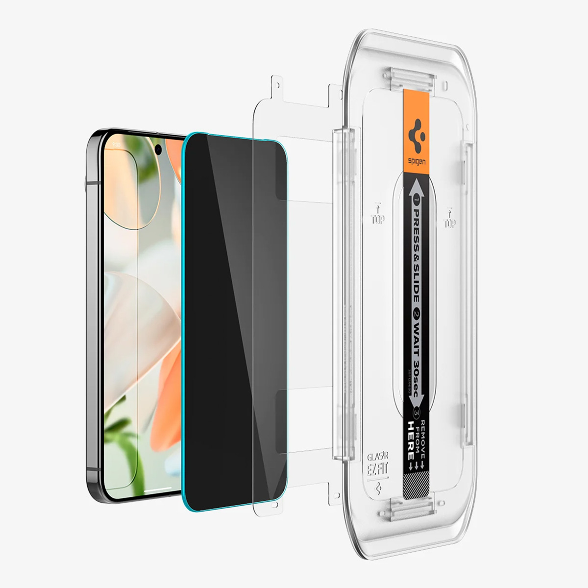 Spigen GLAStR Privacy EZ Fit Screenprotector + Applicator Google Pixel 9 Pro XL / 10 Pro XL - Afbeelding 2