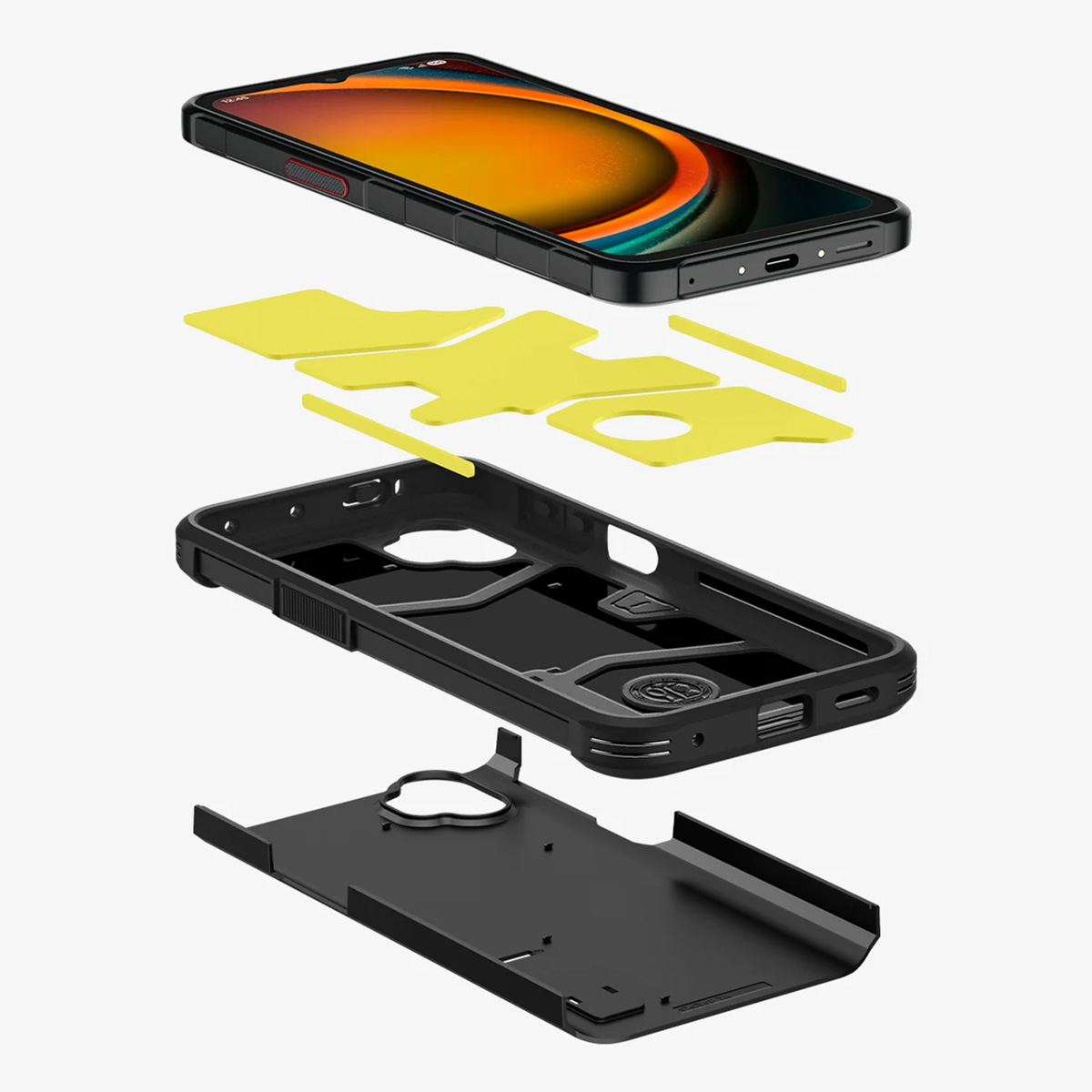 Spigen Tough Armor Backcover Samsung Galaxy Xcover 7 Pro - Black - Afbeelding 5