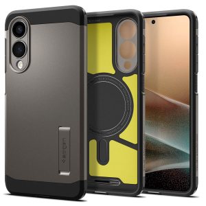 Spigen Tough Armor Backcover MagSafe Samsung Galaxy S25 Edge - Gunmetal