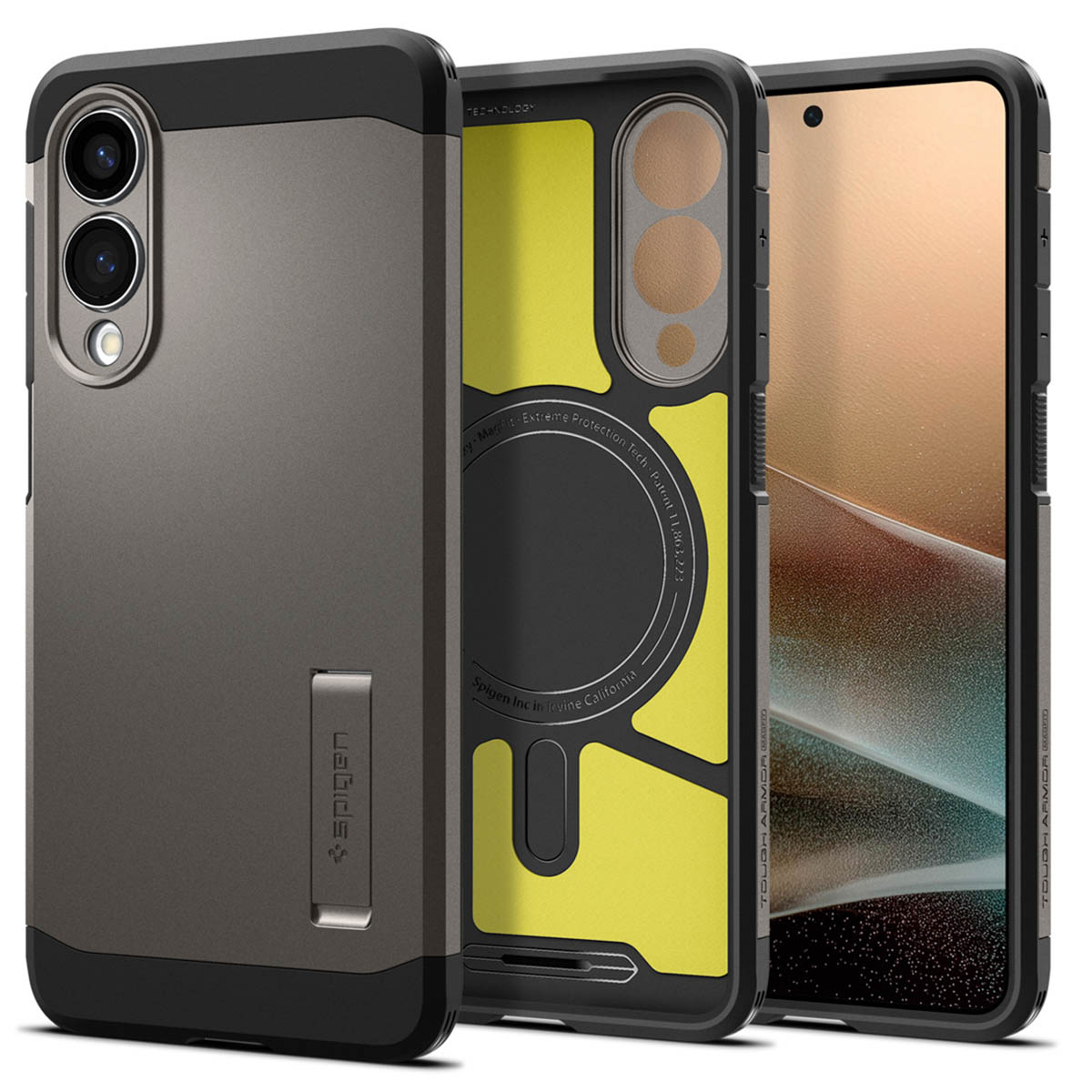 Spigen Tough Armor Backcover MagSafe Samsung Galaxy S25 Edge – Gunmetal