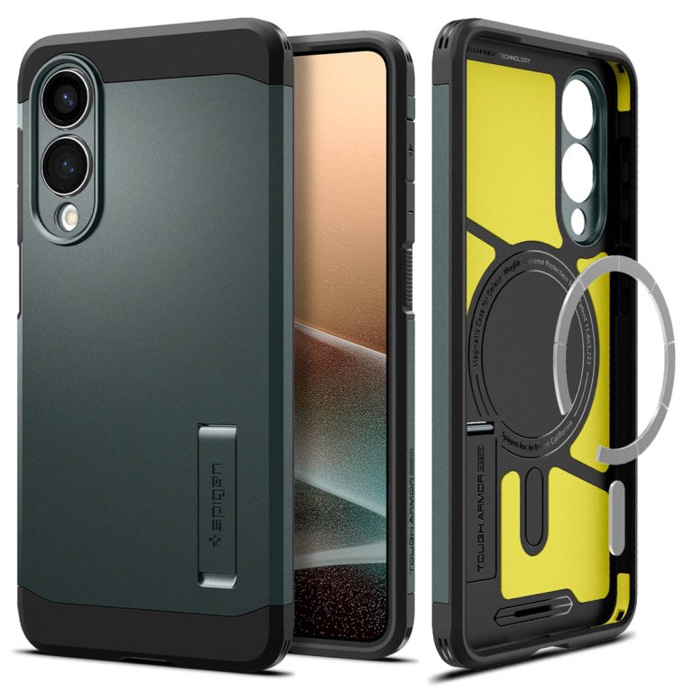 Spigen Tough Armor Backcover MagSafe Samsung Galaxy S25 Edge - Abyss Green - Afbeelding 10