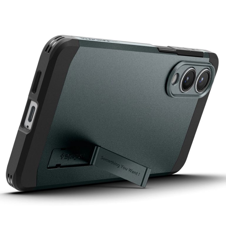 Spigen Tough Armor Backcover MagSafe Samsung Galaxy S25 Edge - Abyss Green - Afbeelding 3