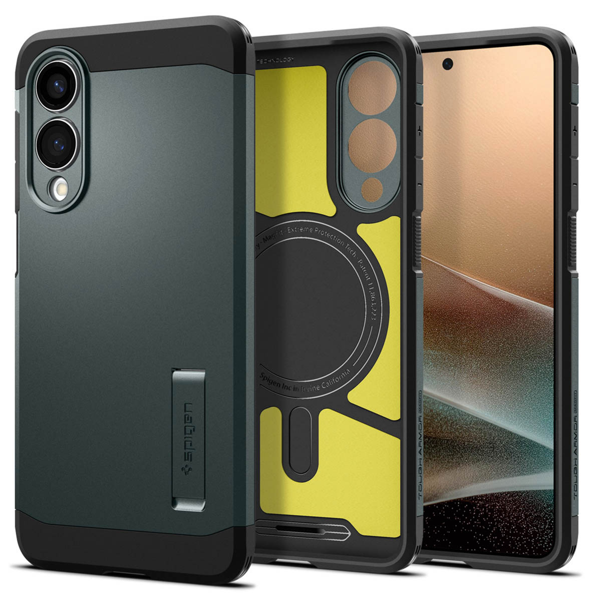 Spigen Tough Armor Backcover MagSafe Samsung Galaxy S25 Edge – Abyss Green