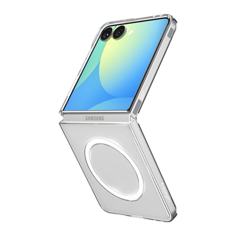 Spigen AirSkin Backcover MagSafe Samsung Galaxy Z Flip 7 - Clear / White - Afbeelding 5