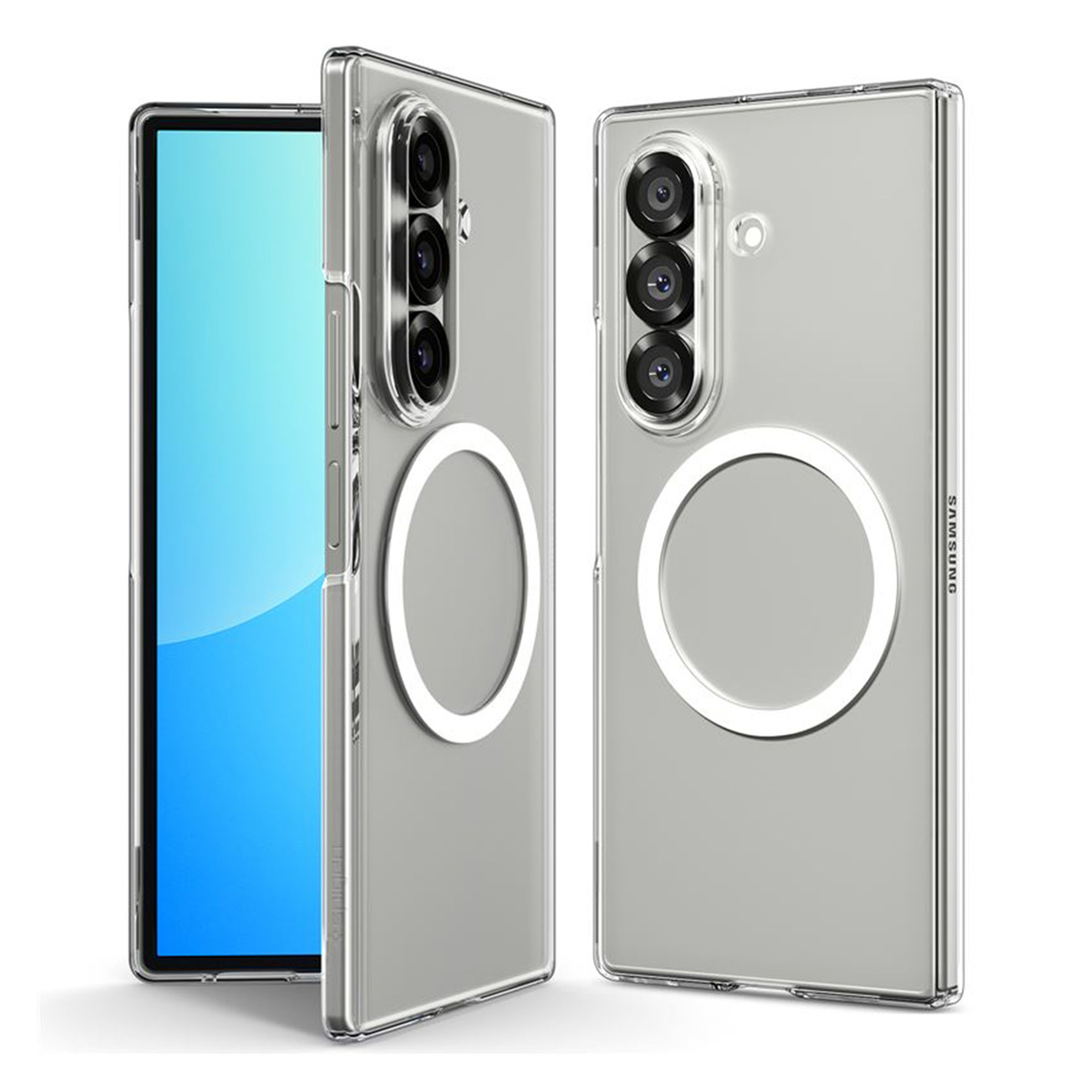 Spigen AirSkin Backcover MagSafe Samsung Galaxy Z Fold 7 – Clear / White