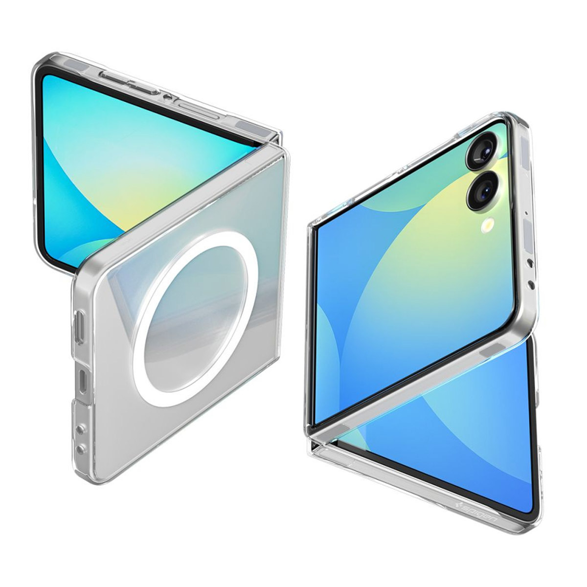 Spigen AirSkin Backcover MagSafe Samsung Galaxy Z Fold 7 - Clear / White - Afbeelding 3