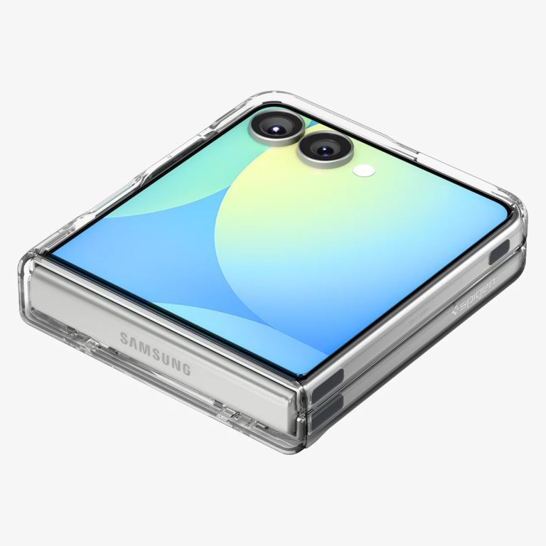 Spigen Ultra Hybrid Pro MagFit Backcover Samsung Galaxy Z Flip 7 - Clear / White - Afbeelding 8