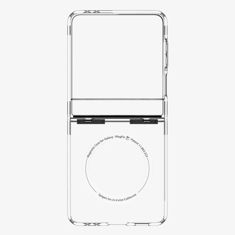 Spigen Ultra Hybrid Pro MagFit Backcover Samsung Galaxy Z Flip 7 - Clear / White - Afbeelding 4