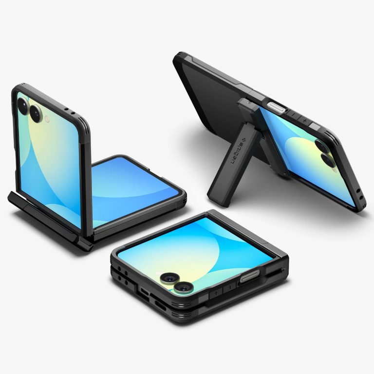 Spigen Tough Armor Pro Backcover MagFit Samsung Galaxy Z Flip 7 - Zwart - Afbeelding 6