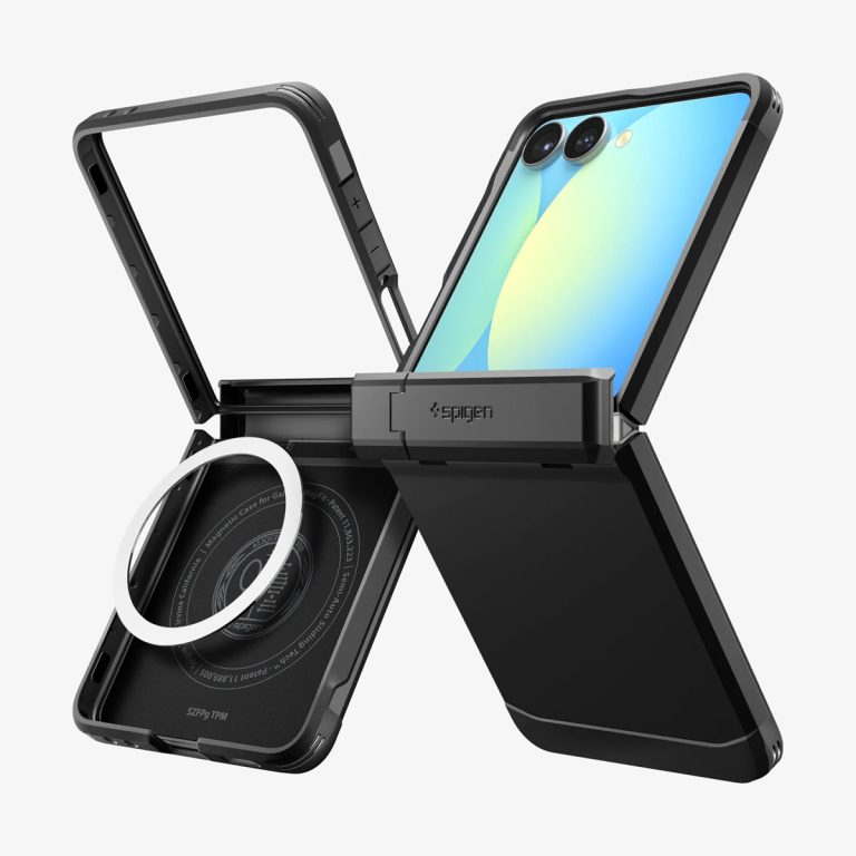 Spigen Tough Armor Pro Backcover MagFit Samsung Galaxy Z Flip 7 - Zwart - Afbeelding 5