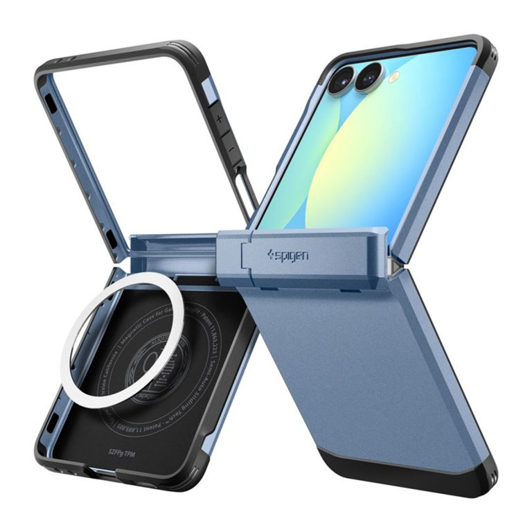 Spigen Tough Armor Pro Backcover MagFit Samsung Galaxy Z Flip 7 - Sierra Blue - Afbeelding 6