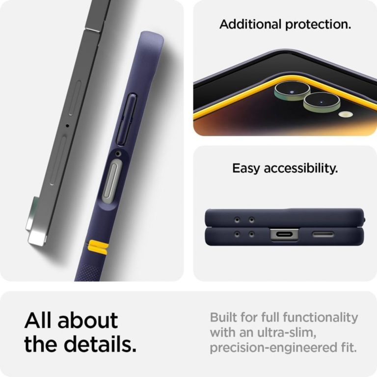 Spigen Nano Pop MagFit Backcover Samsung Galaxy Z Flip 7 - Blueberry Navy - Afbeelding 6
