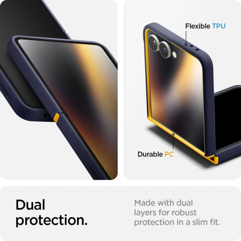 Spigen Nano Pop MagFit Backcover Samsung Galaxy Z Flip 7 - Blueberry Navy - Afbeelding 4