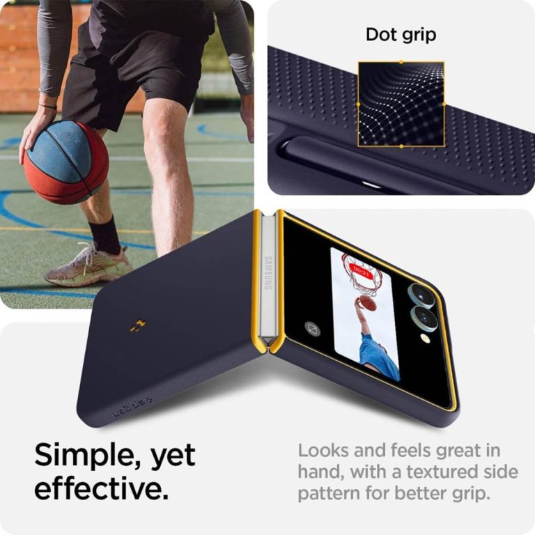 Spigen Nano Pop MagFit Backcover Samsung Galaxy Z Flip 7 - Blueberry Navy - Afbeelding 2