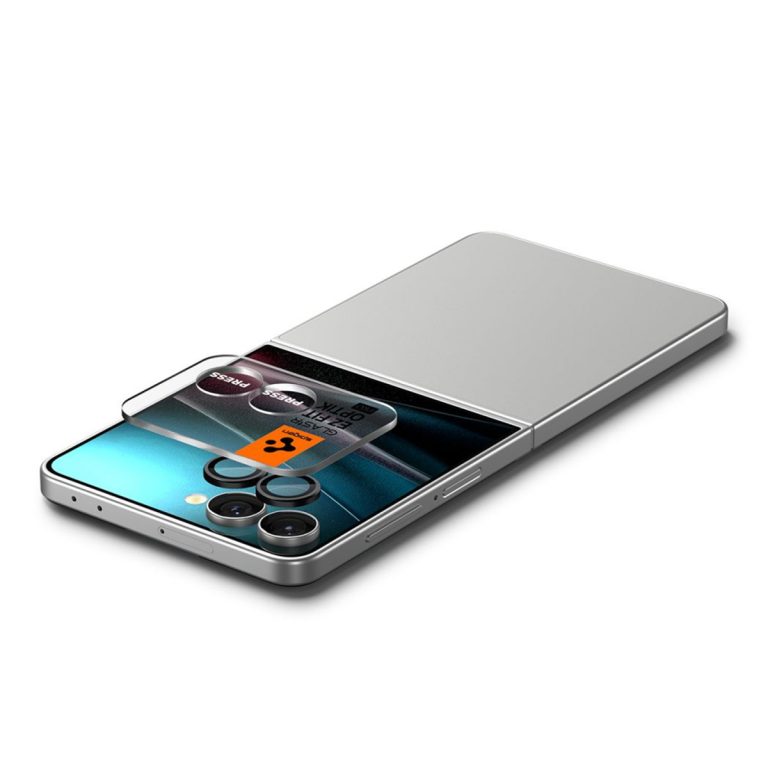 Spigen GLAStR EZ Fit Optik Pro Camera Protector 2 Pack Samsung Galaxy Z Flip 7 - Black - Afbeelding 5