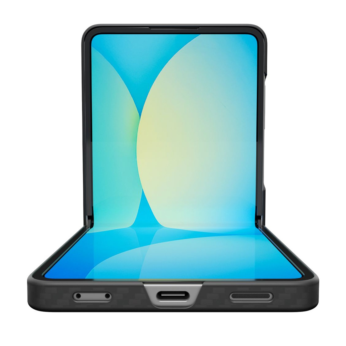 Spigen AirSkin Backcover Samsung Galaxy Z Flip 7 - Aramid Black - Afbeelding 6