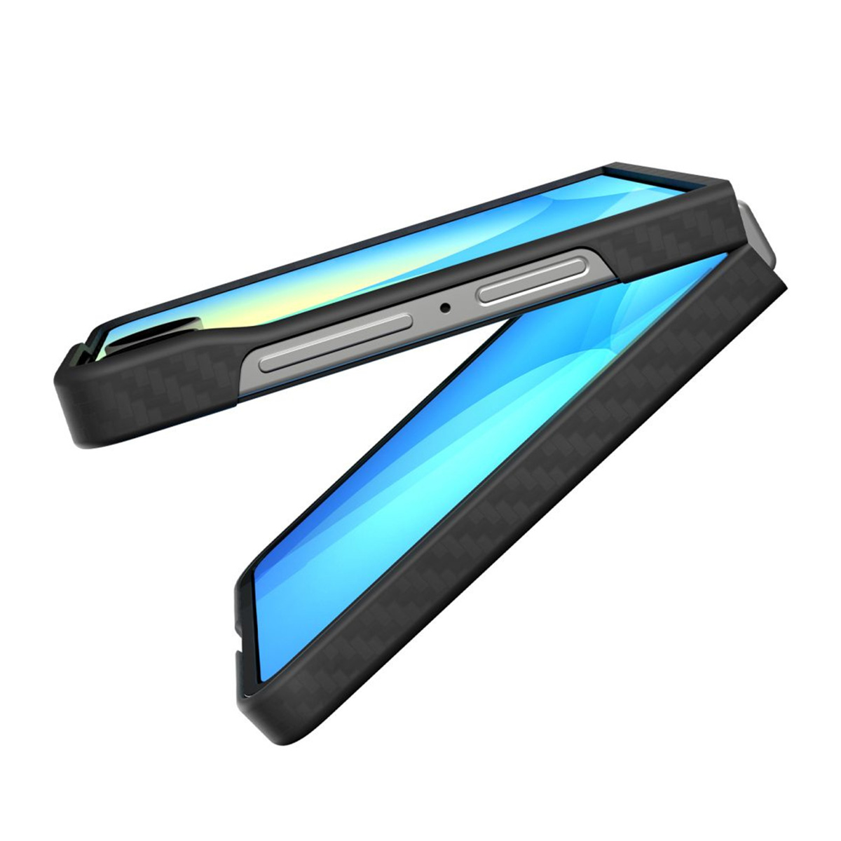 Spigen AirSkin Backcover Samsung Galaxy Z Flip 7 - Aramid Black - Afbeelding 8