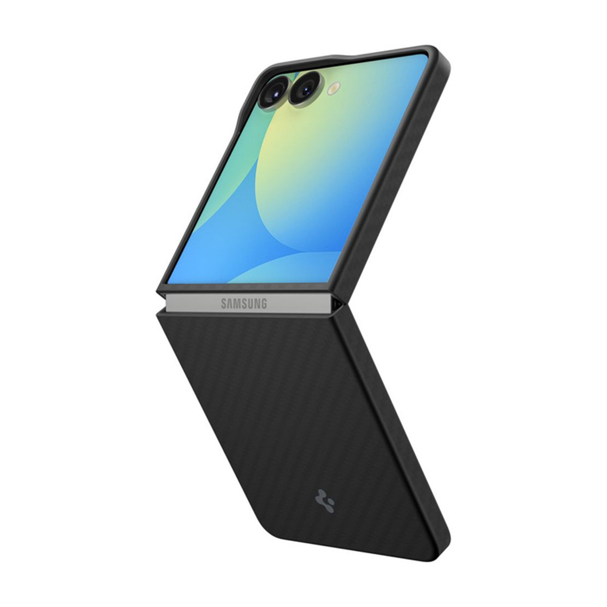 Spigen AirSkin Backcover Samsung Galaxy Z Flip 7 - Aramid Black - Afbeelding 2