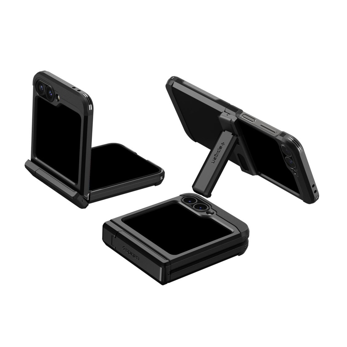 Spigen Tough Armor Pro Backcover Samsung Galaxy Z Flip 6 / Flip 7 FE - Black - Afbeelding 6