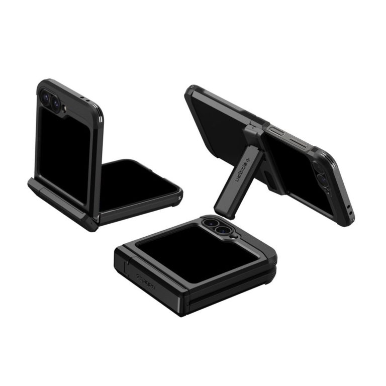 Spigen Tough Armor Pro Backcover Samsung Galaxy Z Flip 6 / Flip 7 FE - Black - Afbeelding 4